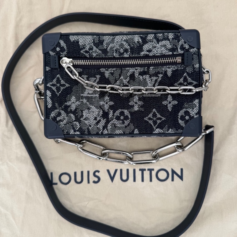 Louis Vuitton Monogram Tapestry Mini Soft Trunk design by Virgil Abloh.